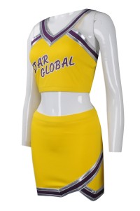 CH175 order V collar cheerleading suit in large quantities  order cheerleading suit in groups  design V collar cheerleading suit supplier with suspenders  women's style  glee uniform  elite cheer uniforms